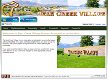 Tablet Screenshot of bearcreekvillage.org